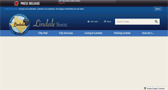 Desktop Screenshot of lindaletx.gov