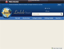Tablet Screenshot of lindaletx.gov